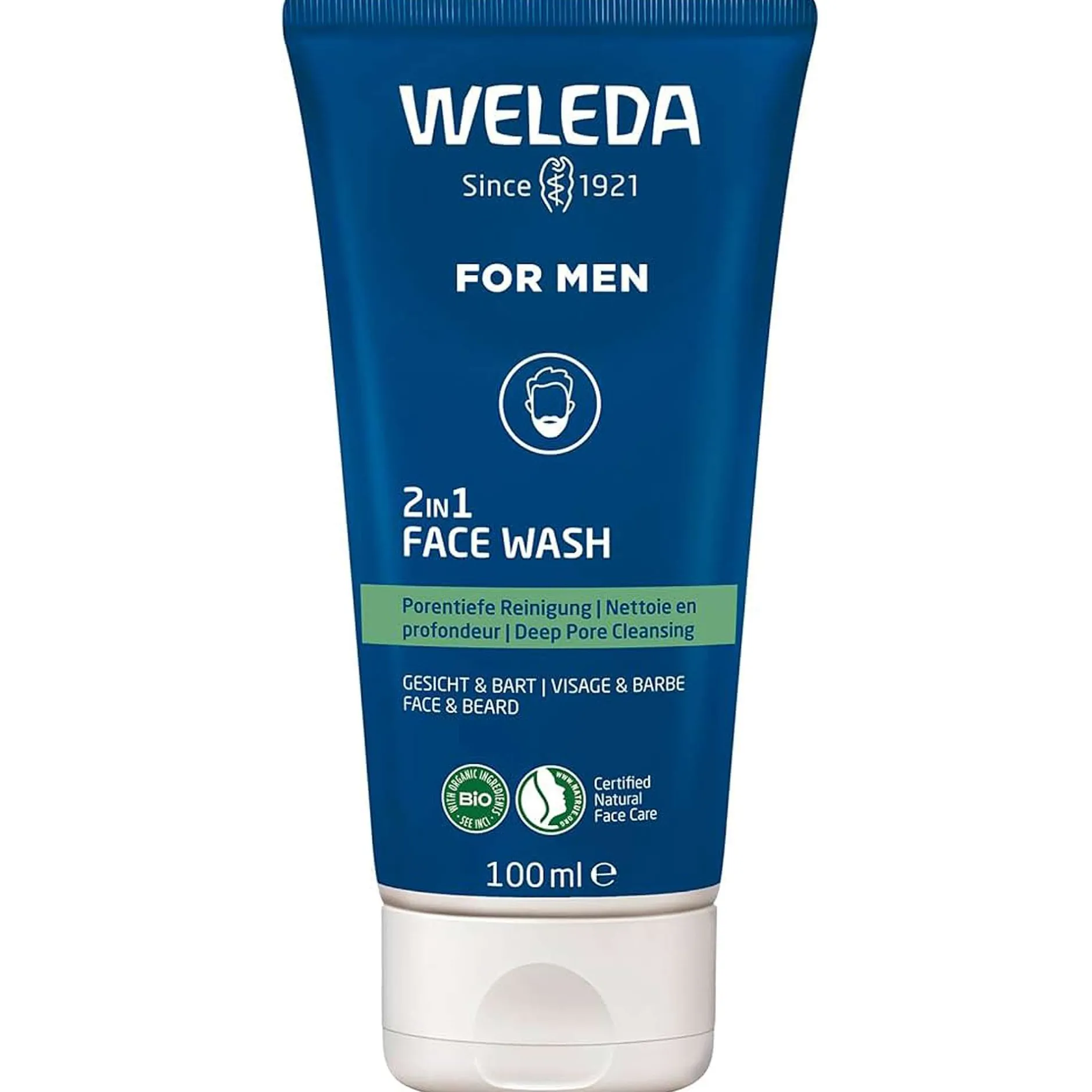 Weleda Men 2in1 Face Beard Wash 100ml