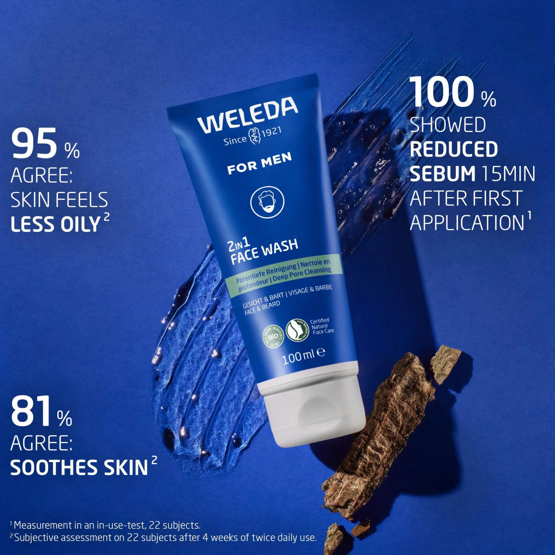 Weleda Men 2in1 Face Beard Wash 100ml