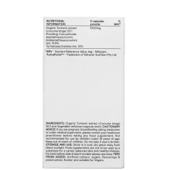 Wild Nutrition Supplements Food-Grown® Organic Turmaforte™ Turmeric Capsules x 60 Outlet