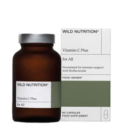 Wild Nutrition Supplements Food-Grown® Vitamin C Plus Capsules x 60 New